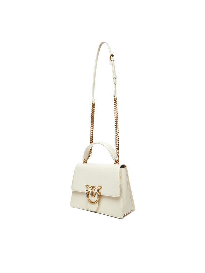 PINKO Kabelka PINKO Love One Top Handle Classic Light PE 25 PLTT 100066 A1UV Bílá
