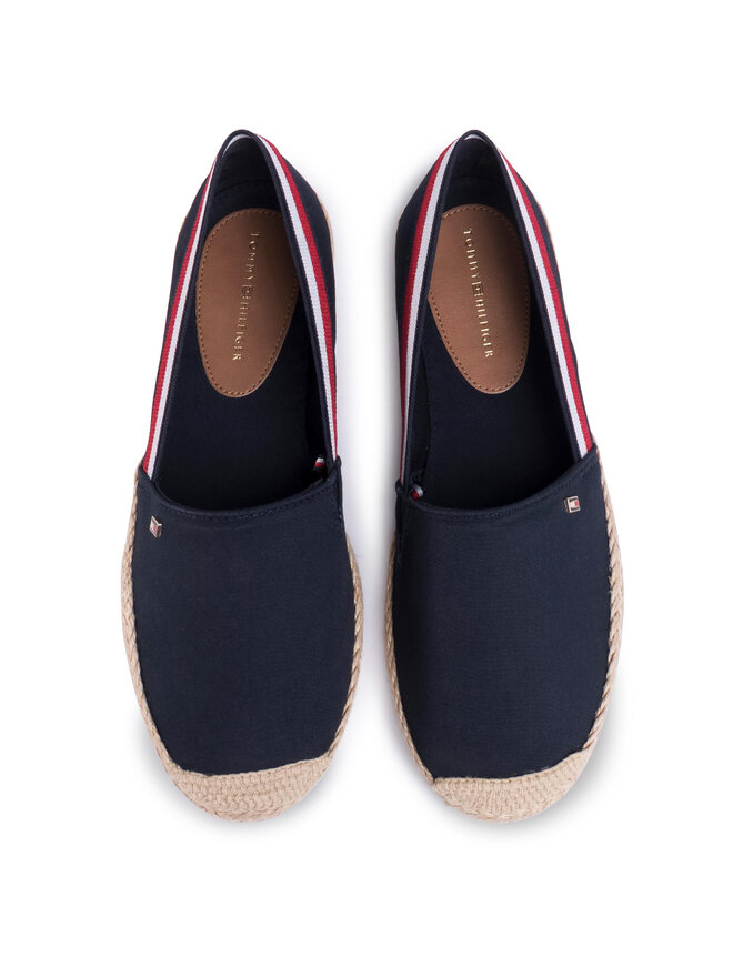 Tommy Hilfiger Espadrilky Tommy Hilfiger Basic Tommy Corporate Espadrille FW0FW04738 Tmavomodrá