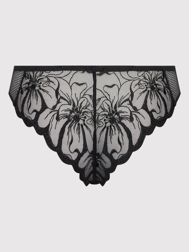 Chantelle Chantelle Stringtanga Fleurs C12M90 Schwarz