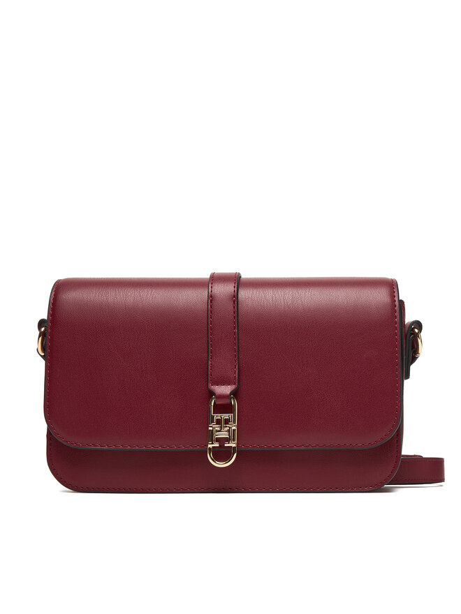 Tommy Hilfiger Bolso Tommy Hilfiger Th Libre Flap Crossover AW0AW17723 Guinda/burdeos
