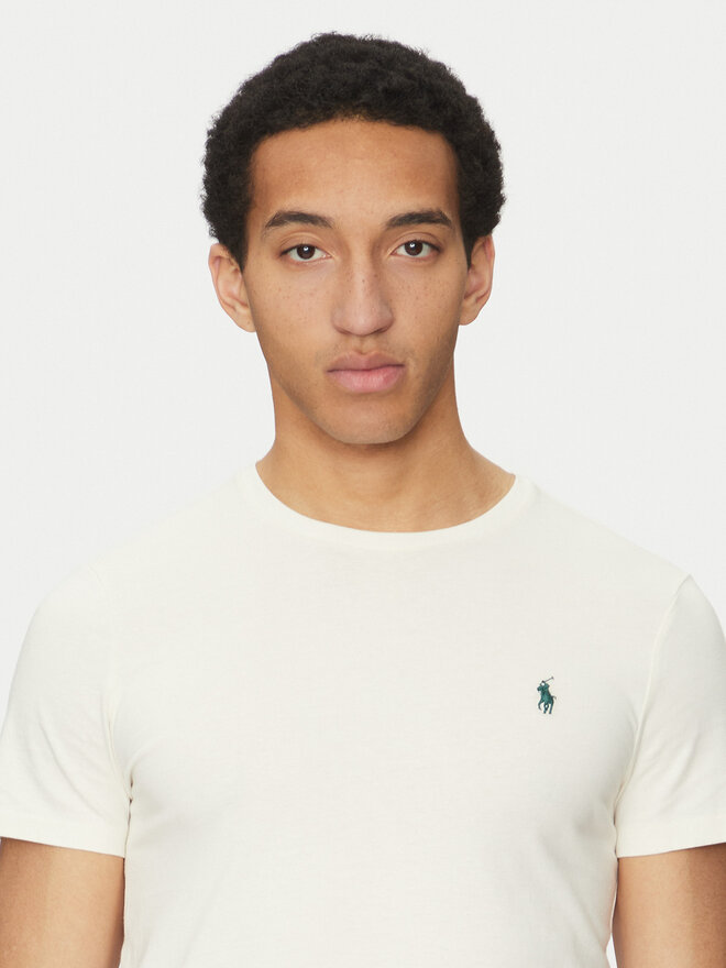 Polo Ralph Lauren Polo Ralph Lauren Футболка 710671438421 Écru Slim Fit