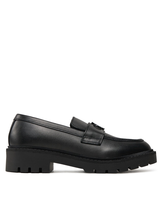 Calvin Klein Jeans Лоуфъри Calvin Klein Jeans Flatform Loafer Hw Mg Lth YW0YW01682 Черен