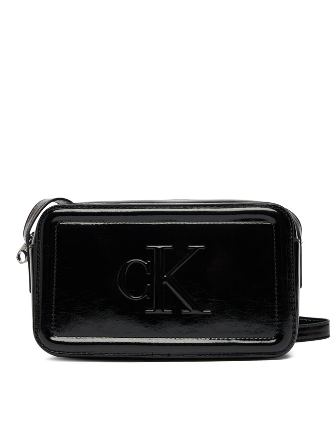 Calvin Klein Geantă Calvin Klein Bold Ck Metallic Camera Bag LV04F3331G Negru