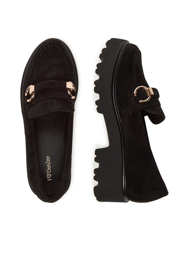 DeeZee Loafersy DeeZee LE601-4 Czarny