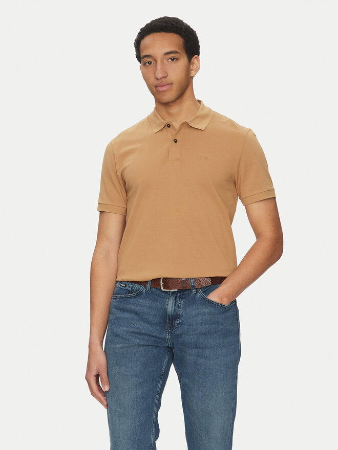 BOSS BOSS Pólóing Pallas 50468362 Bézs Regular Fit