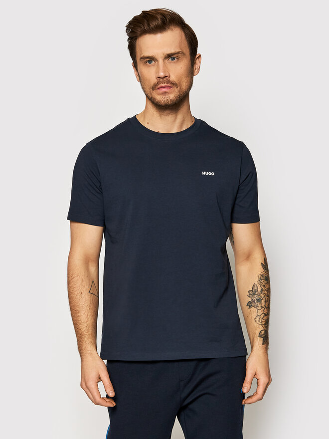 HUGO Hugo T-Shirt Dero222 50466158 Dunkelblau Regular Fit
