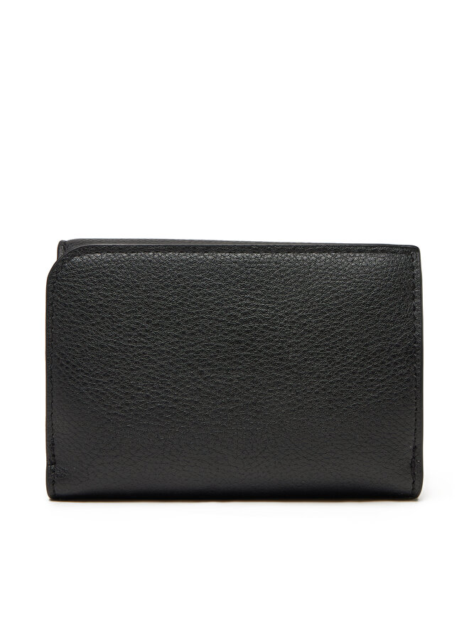 Tommy Hilfiger Ženska denarnica Tommy Hilfiger Logotape Trifold AW0AW17477 Črna