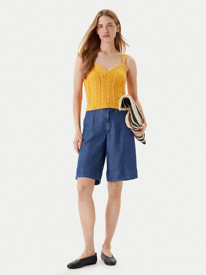 United Colors Of Benetton United Colors Of Benetton Felső 101TDH01B Sárga Slim Fit