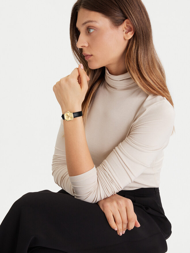 Daniel Wellington Ročna ura Daniel Wellington Margot  DW00100878 Črna
