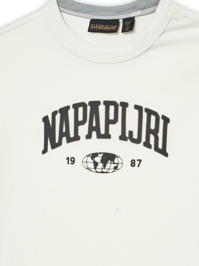 Napapijri Napapijri Majica S-Inot NP0A891F M Écru Regular Fit