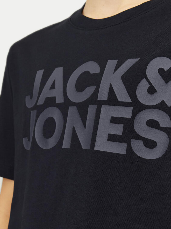 Jack&Jones Junior Jack&Jones Junior Marškinėliai Corp Logo 12152730 Juoda Regular Fit
