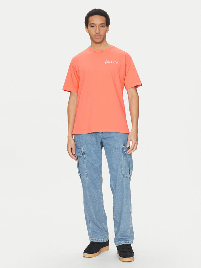 Vans Vans Marškinėliai 66 Baked VN000NTS Rožinė Loose Fit