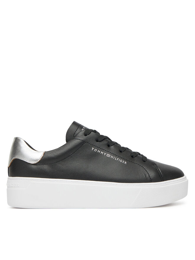 Tommy Hilfiger Сникърси Tommy Hilfiger Essential Platform Court Sneaker FW0FW08756 Черен