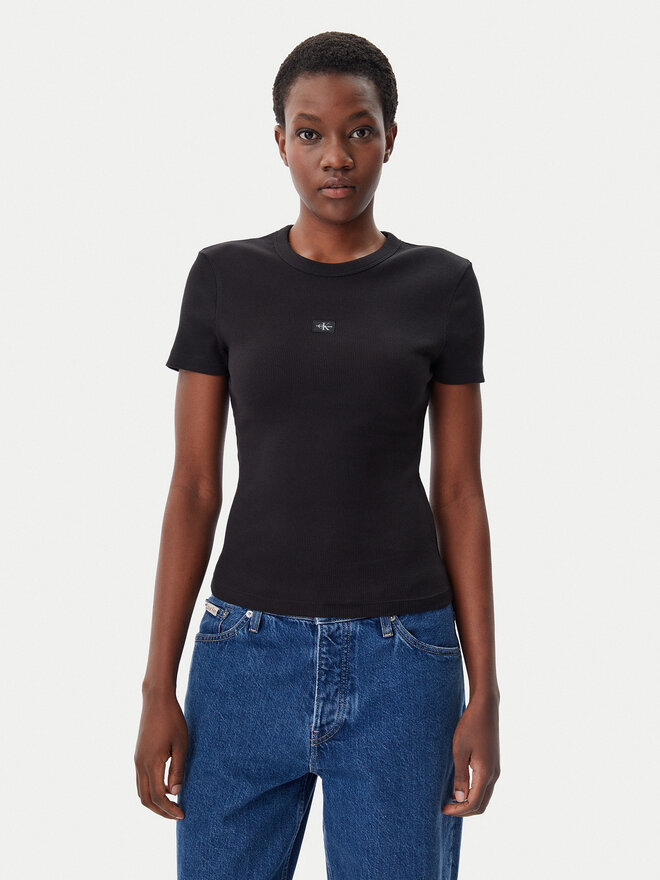 Calvin Klein Jeans Calvin Klein Jeans T-Shirt J20J225245 Μαύρο Slim Fit