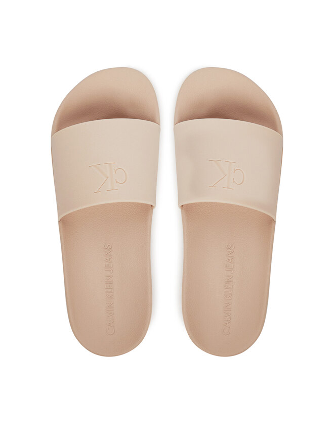 Calvin Klein Jeans Pantoletten Calvin Klein Jeans Slide Monogram Tpu YW0YW01715 Rosa