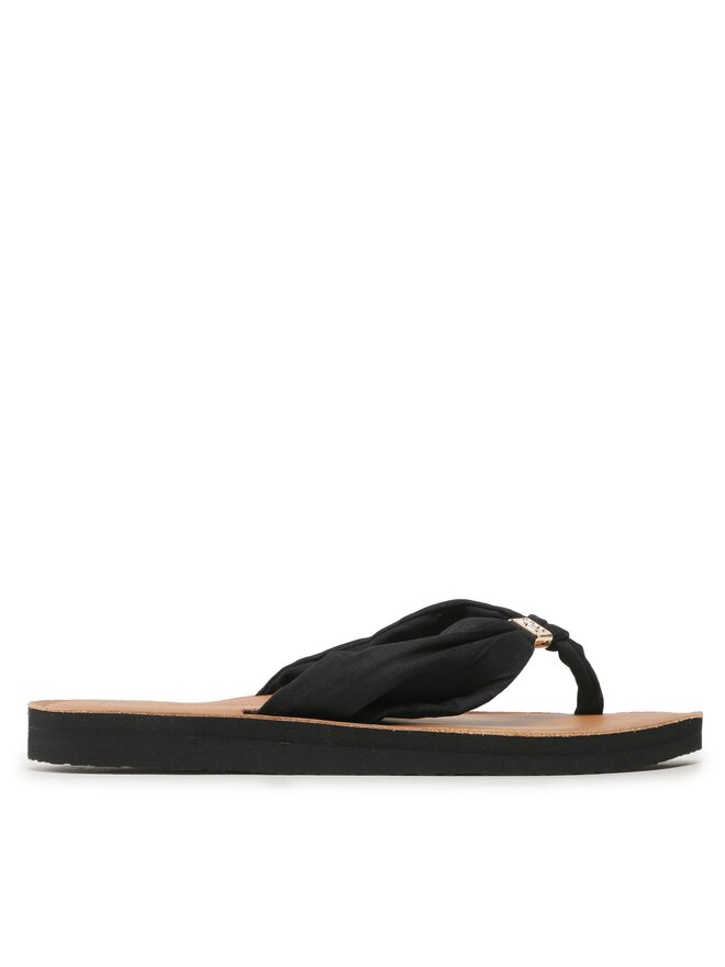 Tommy Hilfiger Japonki Tommy Hilfiger Th Elevated Beach Sandal FW0FW06985 Czarny