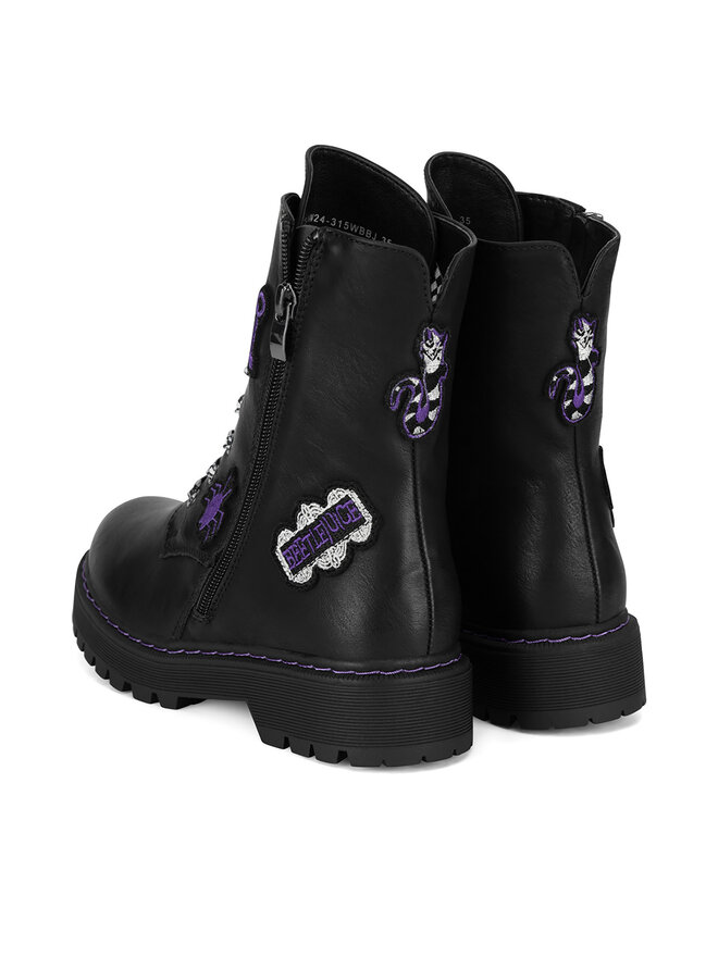BEETLEJUICE Botines planos BEETLEJUICE CS-AW24-315WBBJ Negro