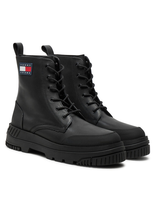 Tommy Jeans Schnürschuhe Tommy Jeans EM0EM01511 Schwarz