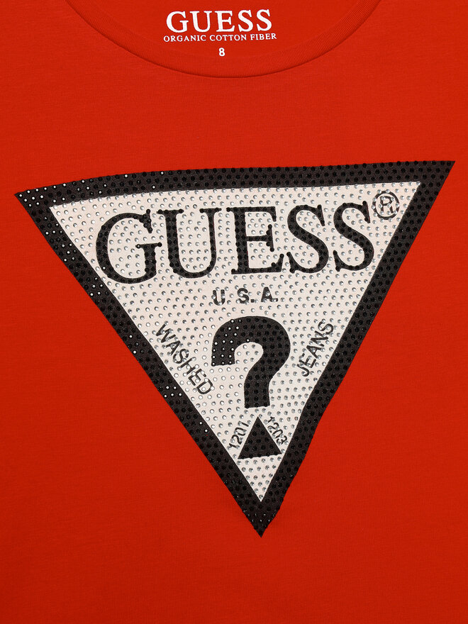 Guess Guess Marškinėliai J2YI51 K6YW1 Raudona Regular Fit