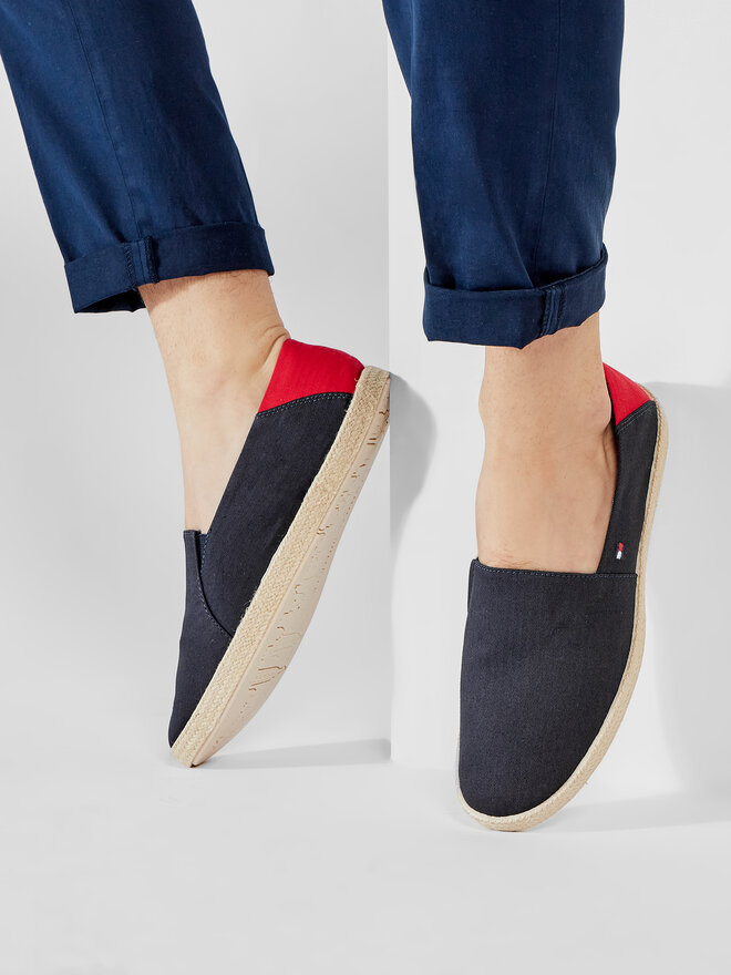 Tommy Hilfiger Espadrilles Tommy Hilfiger Easy Summer Slip On FM0FM00569 Dunkelblau