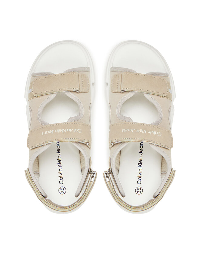 Calvin Klein Jeans Sandále Calvin Klein Jeans V3B2-83024-1692 D Écru