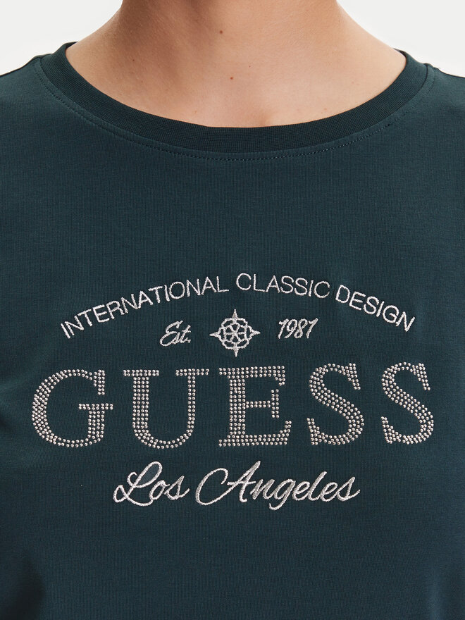 Guess Guess T-Shirt V5YI13 J1314 Grün Regular Fit