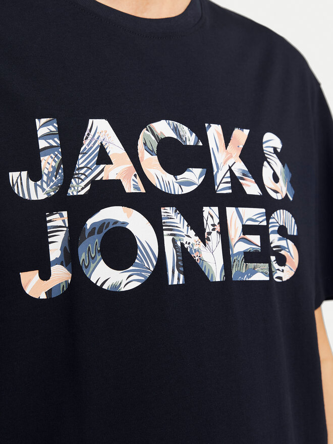 Jack&Jones Jack&Jones Marškinėliai Bryan 12268127 Tamsiai mėlyna Relaxed Fit