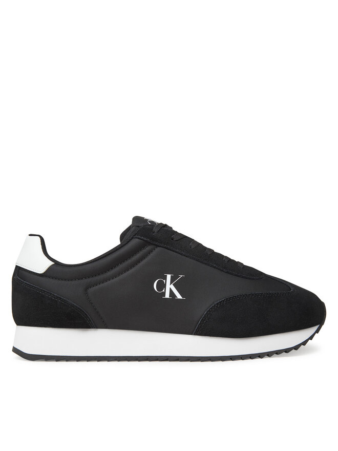 Calvin Klein Jeans Sneakersy Calvin Klein Jeans Retro Runner Lace Up Ny-Su YM0YM01325 Černá