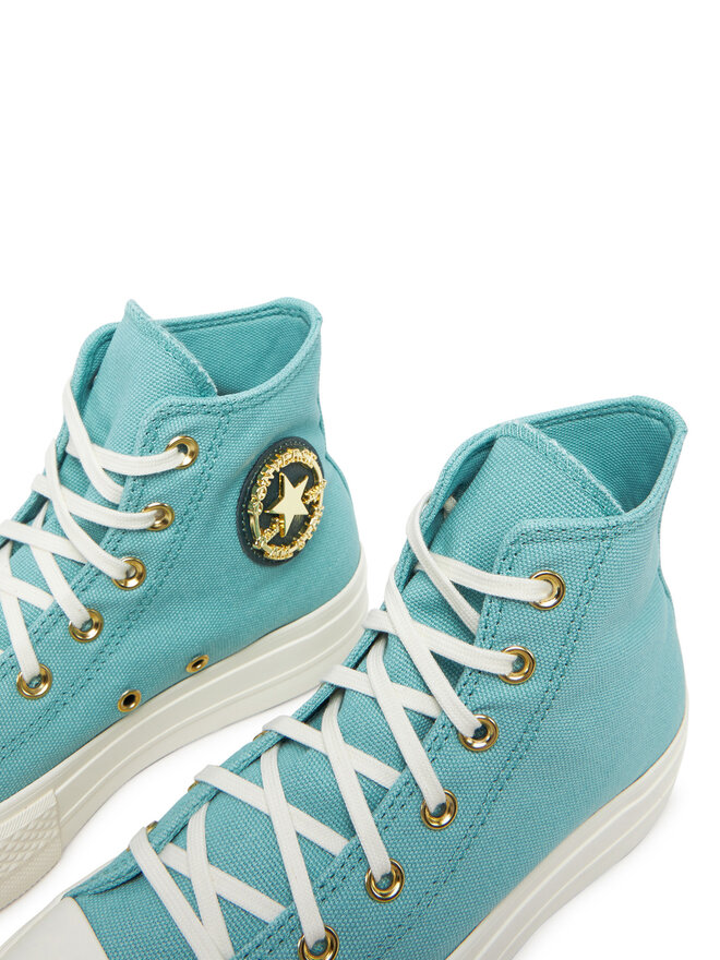 Converse Scarpe da ginnastica Converse Chuck Taylor All Star Lift Platform Gold A11495C Turchese