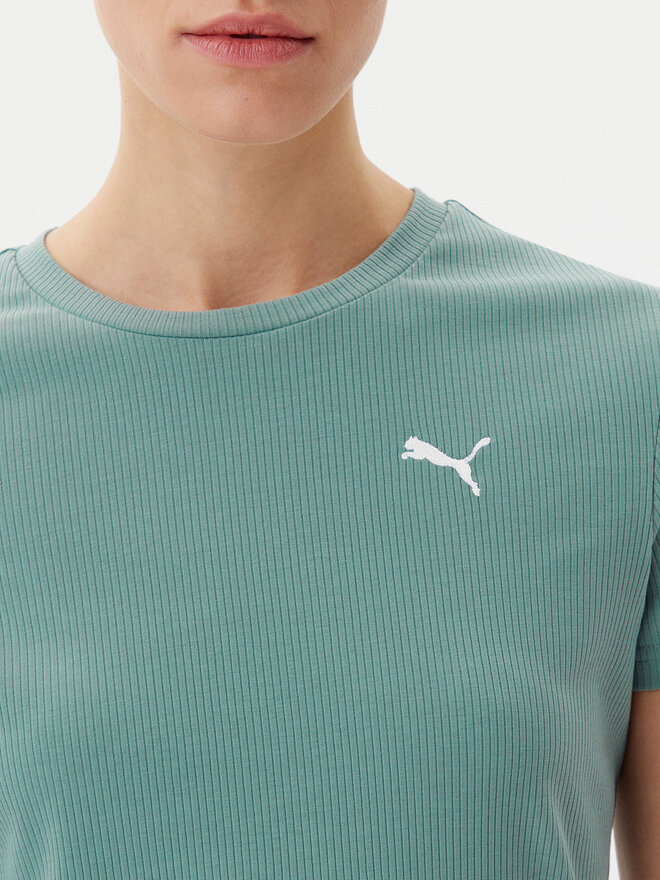 Puma Puma Marškinėliai Ess Elevated 685021 Žalia Slim Fit