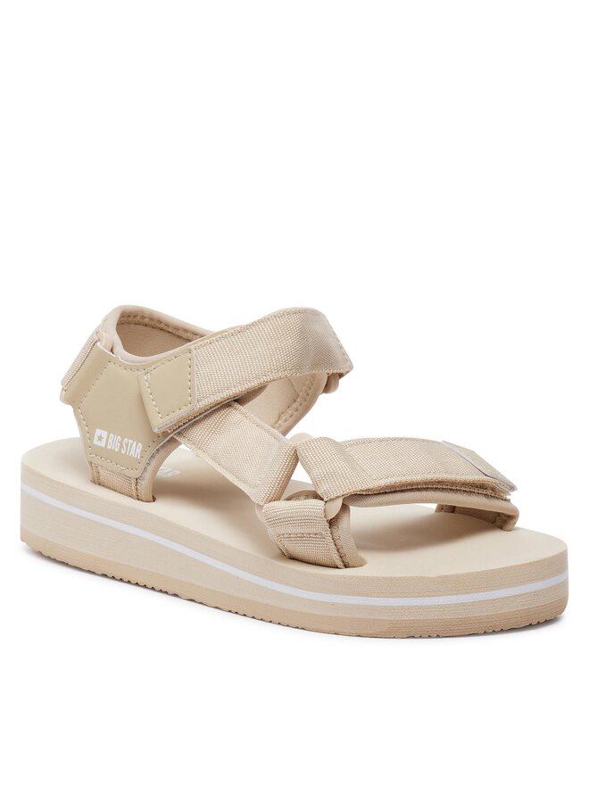 Big Star Shoes Sandały Big Star Shoes NN274A535 Beżowy