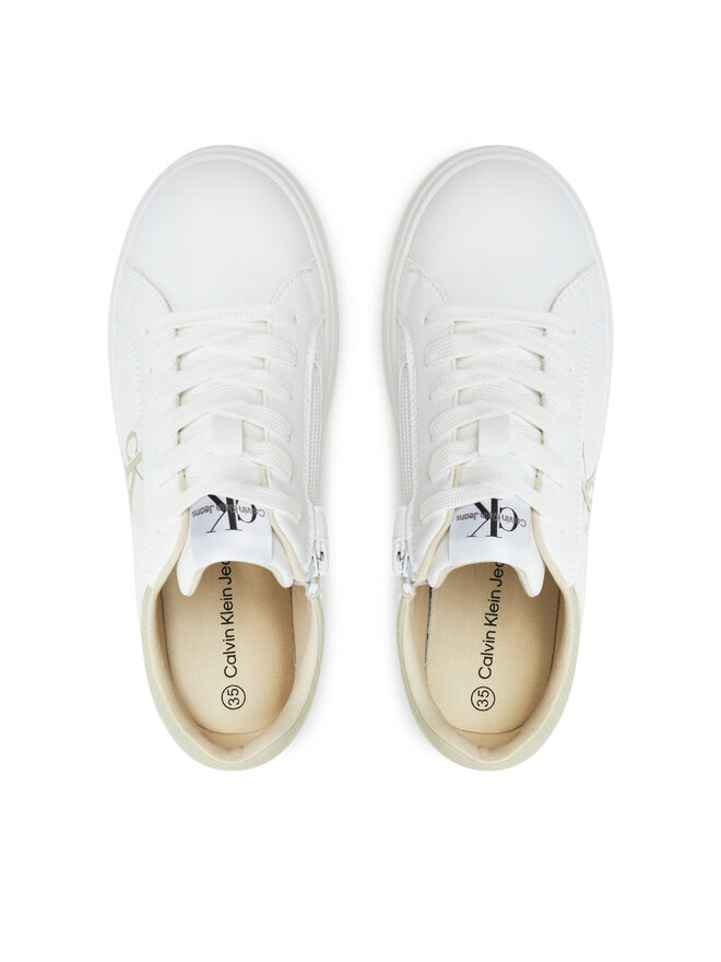 Calvin Klein Jeans Sneakers Calvin Klein Jeans Low Cut Lace-Up Sneaker V3X9-81058-1464 S Weiß
