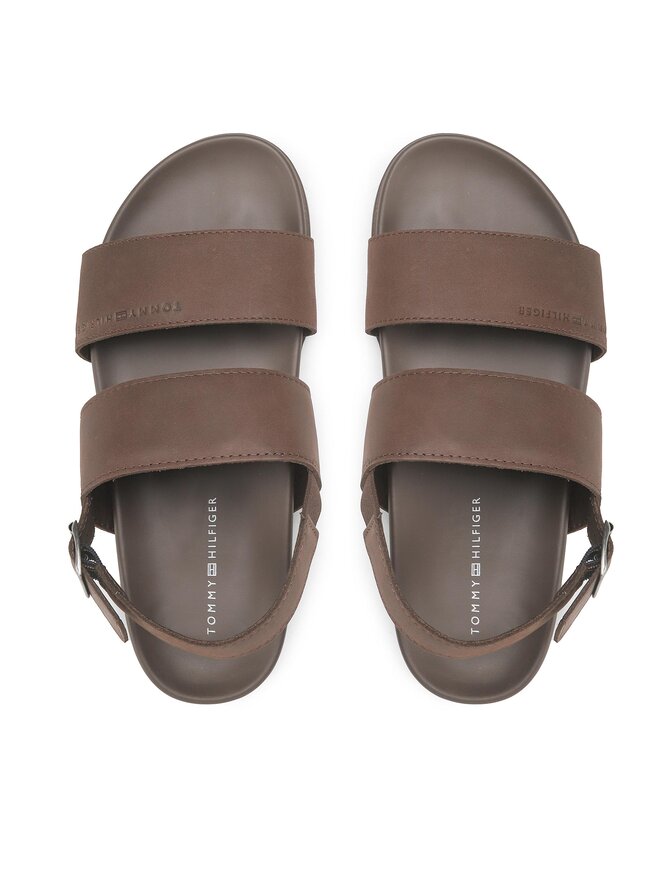 Tommy Hilfiger Сандали Tommy Hilfiger Premium Leather Sandal FM0FM04461 Кафяв