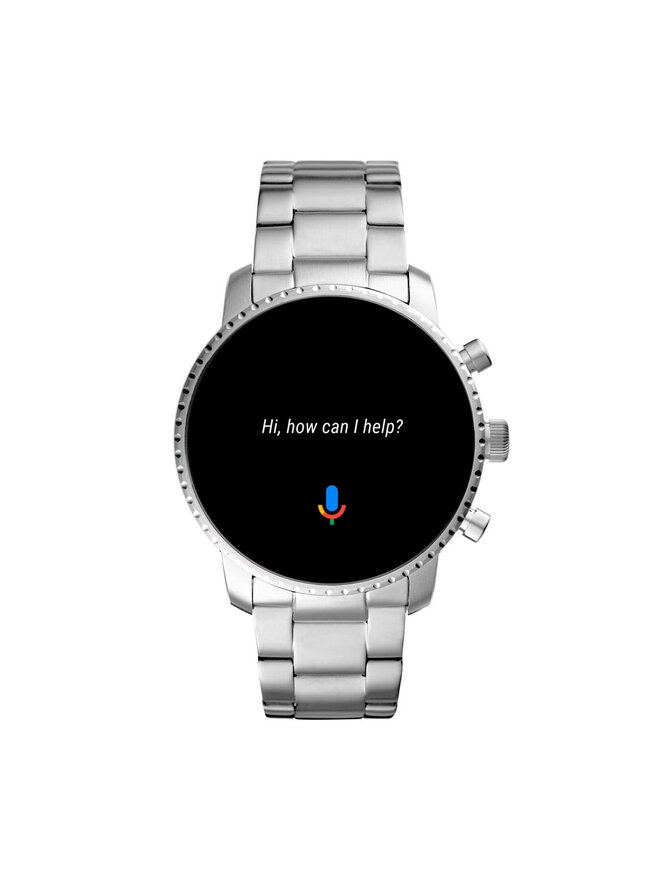 Fossil Смарт годинник Fossil Explorist Hr FTW4011 Срібний
