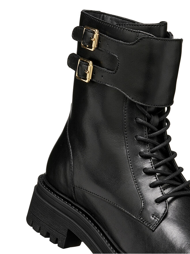 Geox Schnürschuhe Geox D Iridea D66HRE 00043 C9999 Schwarz