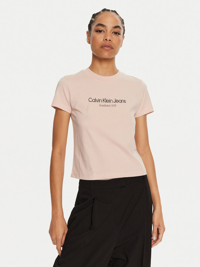 Calvin Klein Jeans Calvin Klein Jeans Camiseta J20J224914 Rosa Regular Fit