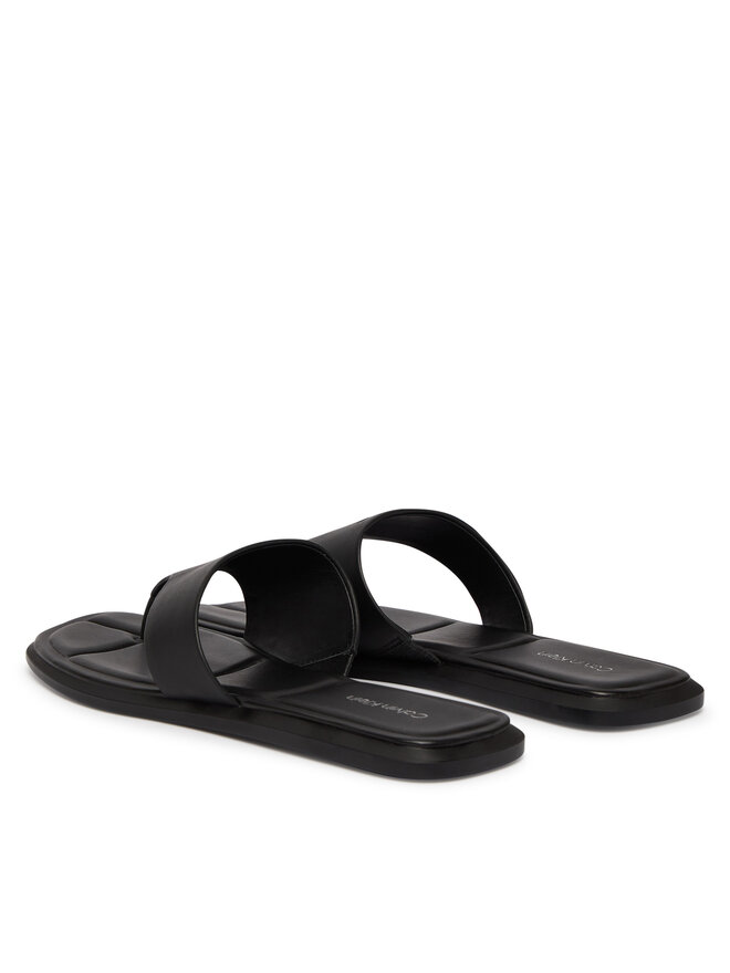 Calvin Klein Zehentrenner Calvin Klein Leather Toe Post Sandals HW0HW02866 Schwarz