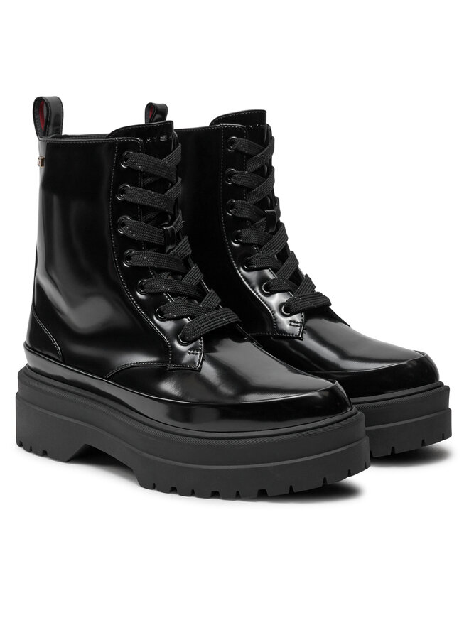 Tommy Hilfiger Schnürschuhe Tommy Hilfiger FW0FW07953 Schwarz