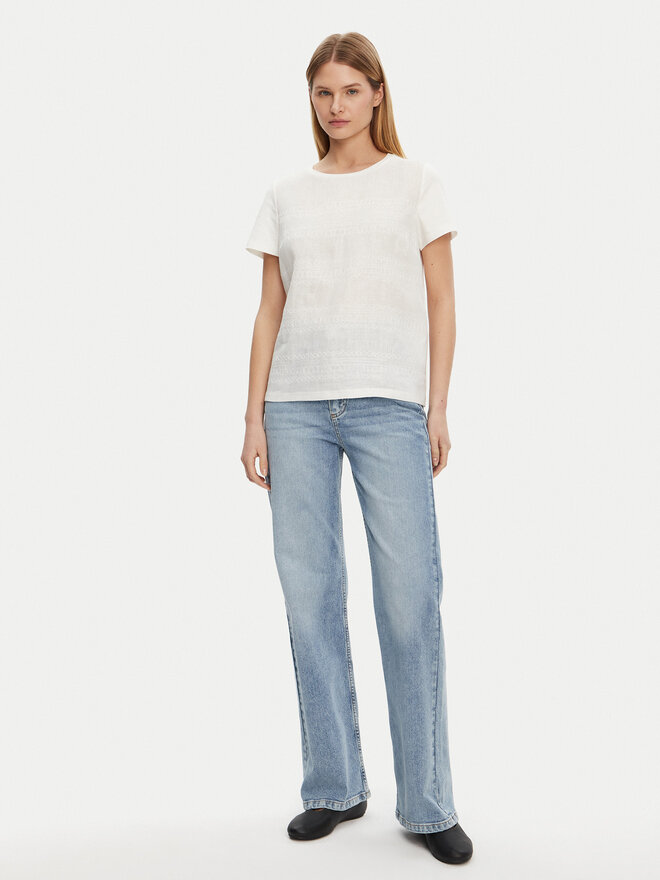 Weekend Max Mara Weekend Max Mara Camiseta Bondeno 2515941112 Blanco Regular Fit