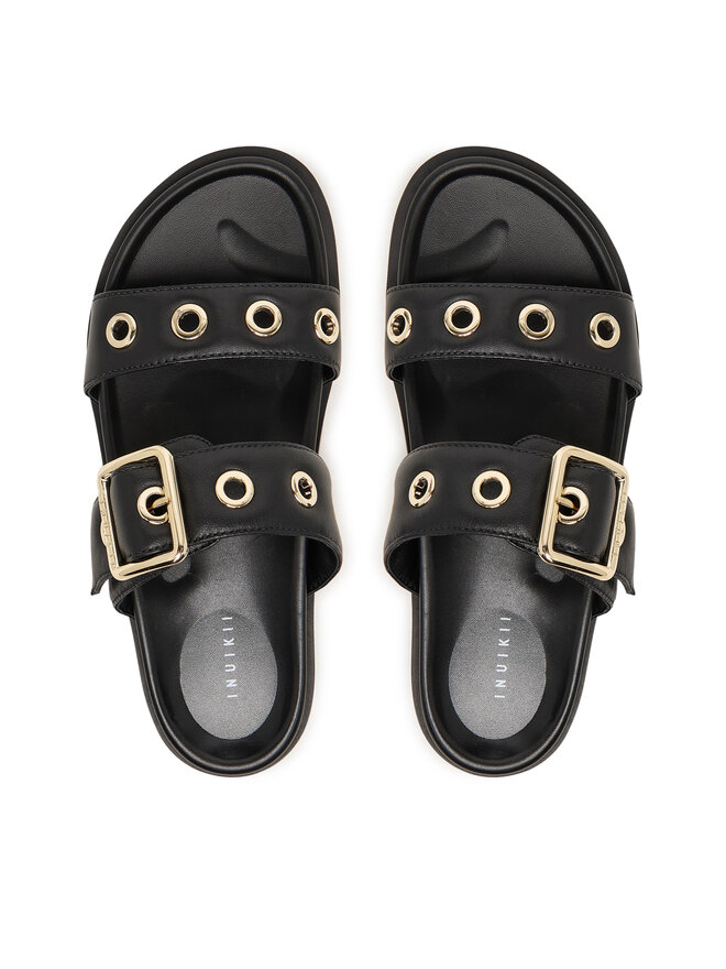 Inuikii Pantoletten Inuikii Tilda Buckle 1004.003.0631 Schwarz