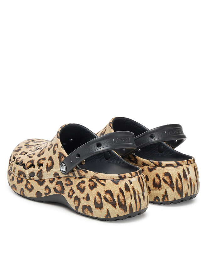 Crocs Klapki Crocs BAYA PLATFORM CLOG 208712-0C4 Beżowy