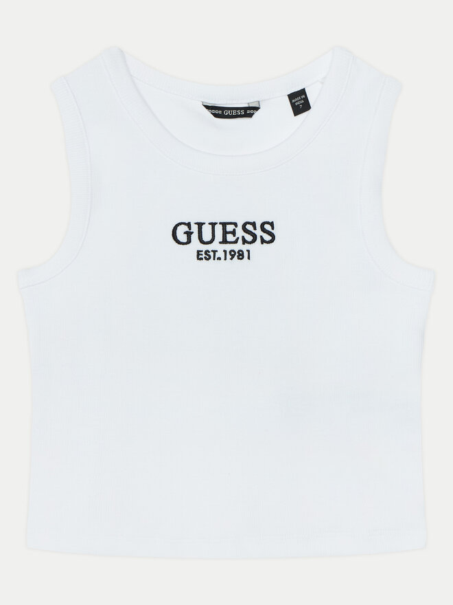 Guess Guess Τοπ J4YI16 KBZP4 Λευκό Regular Fit
