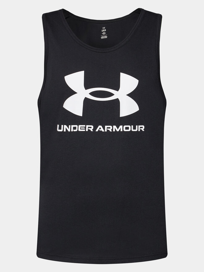 Under Armour Under Armour Tank top marškinėliai Ua Sportstyle Logo Tank 1382883-001 Juoda Loose Fit