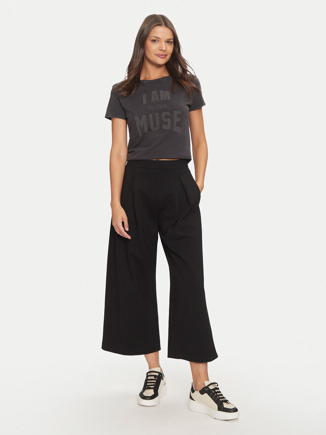 Deha Deha T-Shirt C12151 Μαύρο Regular Fit