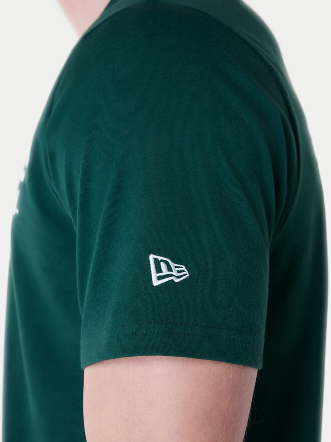 New Era New Era Marškinėliai Oakland Athletics MLB Pennant Graphic 60596214 Žalia Regular Fit