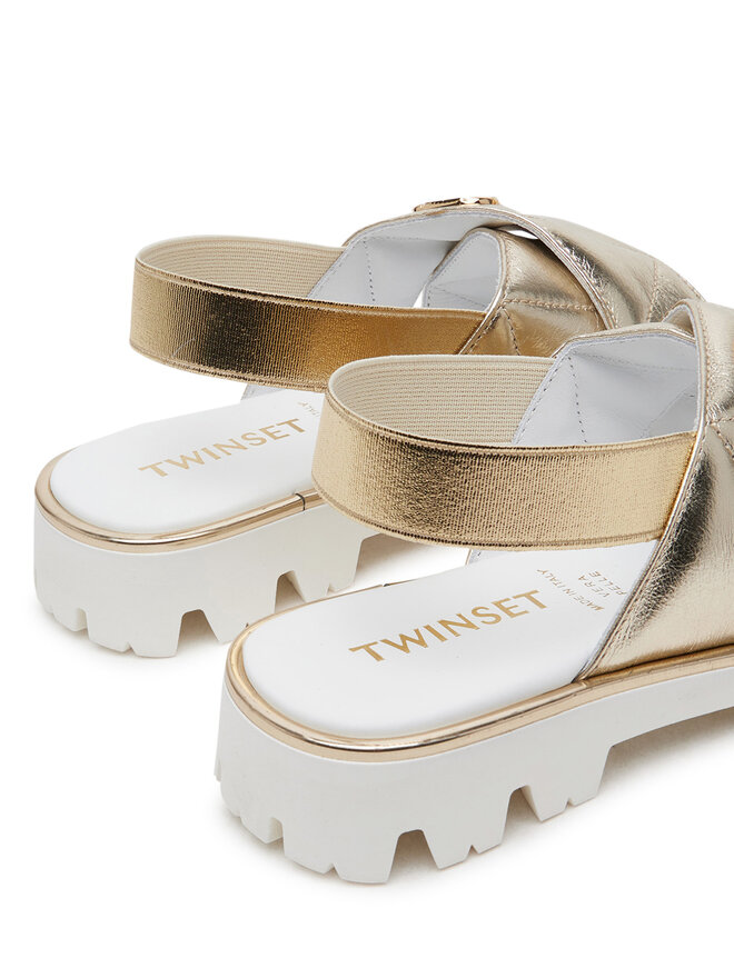 TWINSET Sandale TWINSET 251GCJ044 M Auriu