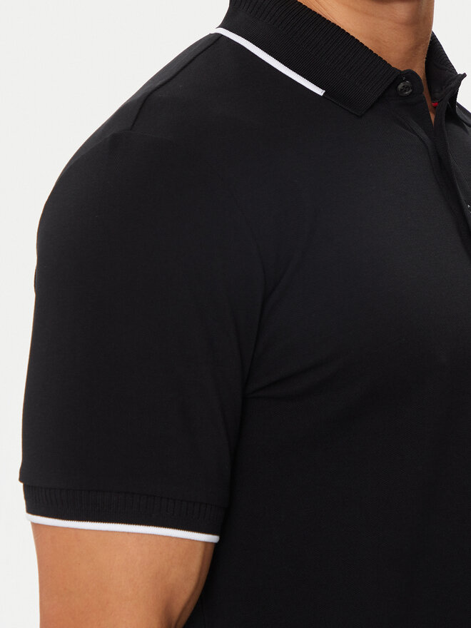 HUGO Hugo Poloshirt Deresino232 50490775 Schwarz Slim Fit