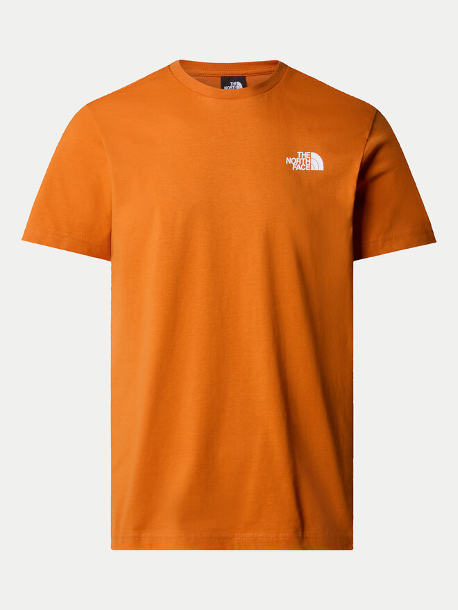 The North Face The North Face Marškinėliai Redbox NF0A87NV Oranžinė Regular Fit
