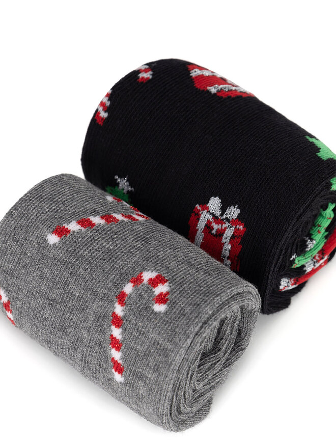 Lasocki 2er-Set hohe Herrensocken Lasocki 2MB-001-AW24 (2-pack) Grau