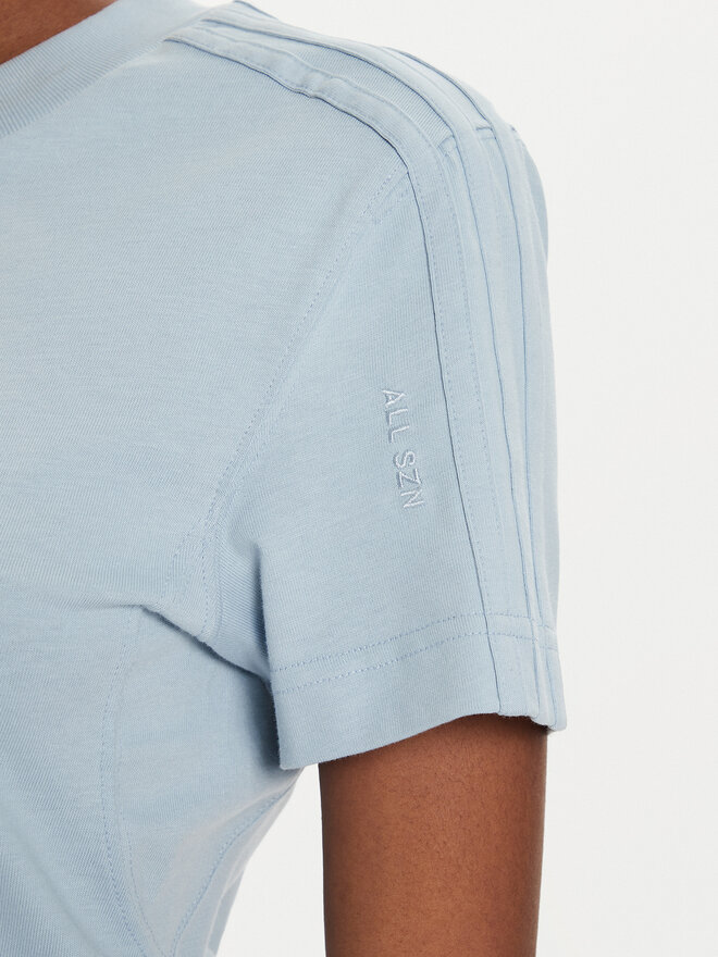 adidas adidas T-shirt ALL SZN 3-Stripes IY6846 Plava Slim Fit